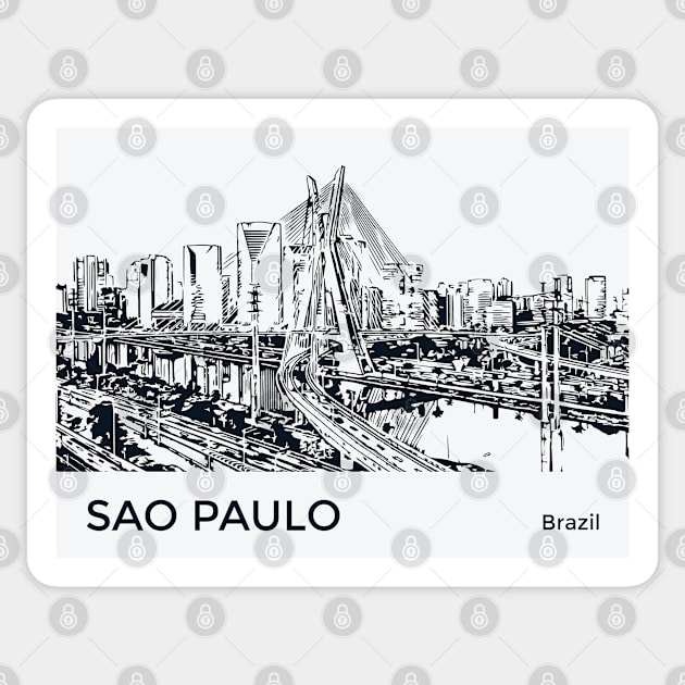 Sao Paulo Brazil Sticker by Lakeric